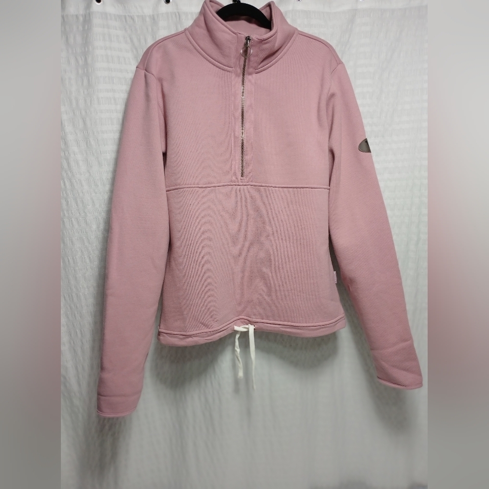 The Black Dog Ladies 1/2 Zip Sweatshirt. L NWT